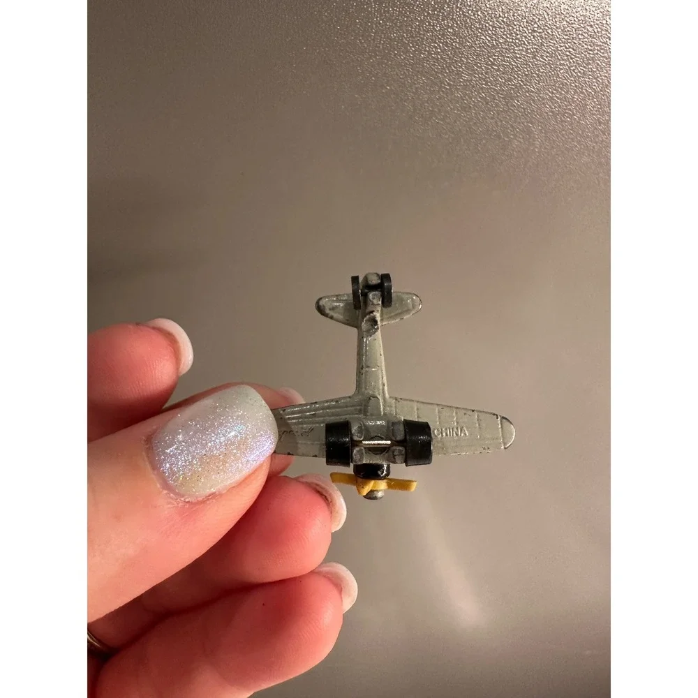 Vintage Miniature‎ Toy Airplane WWII Japanese Fighter Metal Diecast